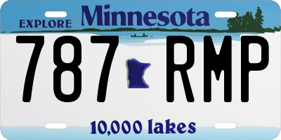 MN license plate 787RMP