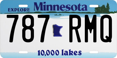 MN license plate 787RMQ