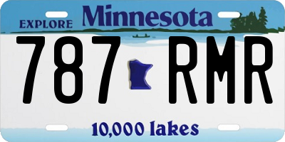 MN license plate 787RMR