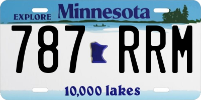 MN license plate 787RRM
