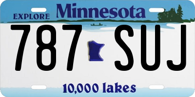 MN license plate 787SUJ