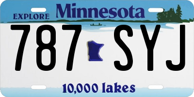 MN license plate 787SYJ