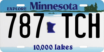MN license plate 787TCH