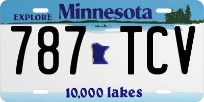 MN license plate 787TCV