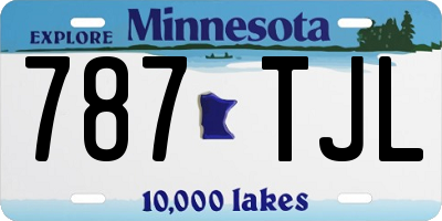 MN license plate 787TJL
