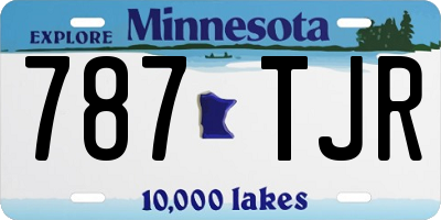 MN license plate 787TJR