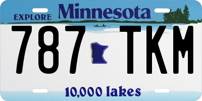 MN license plate 787TKM