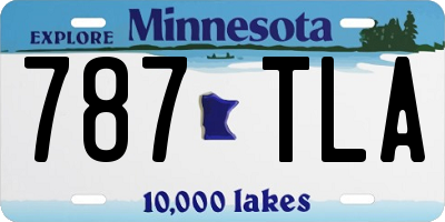 MN license plate 787TLA