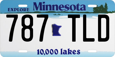 MN license plate 787TLD
