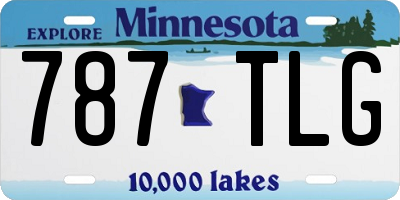 MN license plate 787TLG