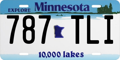 MN license plate 787TLI
