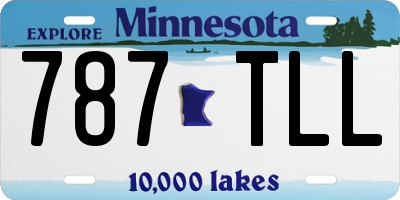 MN license plate 787TLL