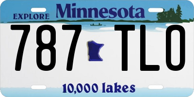 MN license plate 787TLO