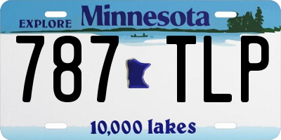 MN license plate 787TLP