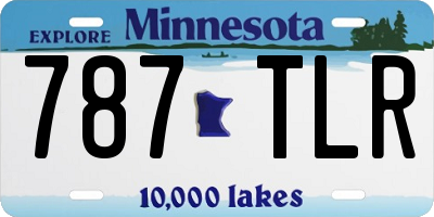 MN license plate 787TLR