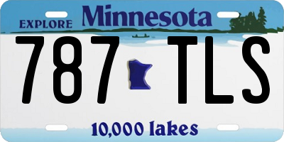 MN license plate 787TLS