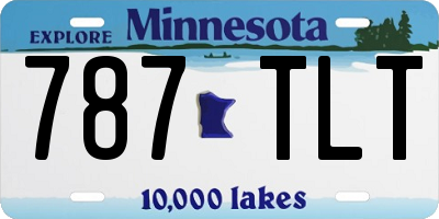 MN license plate 787TLT