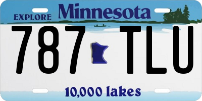 MN license plate 787TLU