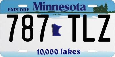 MN license plate 787TLZ
