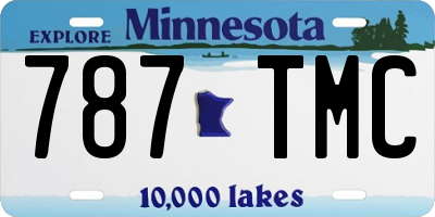 MN license plate 787TMC