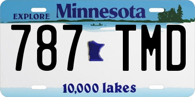 MN license plate 787TMD