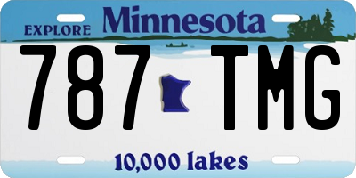 MN license plate 787TMG