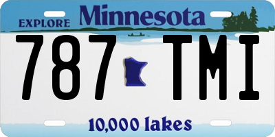 MN license plate 787TMI
