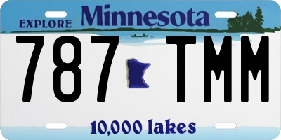 MN license plate 787TMM