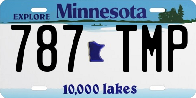 MN license plate 787TMP