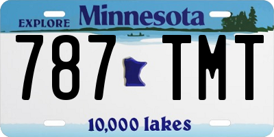 MN license plate 787TMT