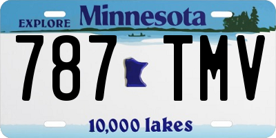 MN license plate 787TMV