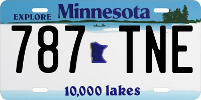 MN license plate 787TNE