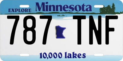 MN license plate 787TNF