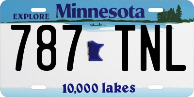 MN license plate 787TNL