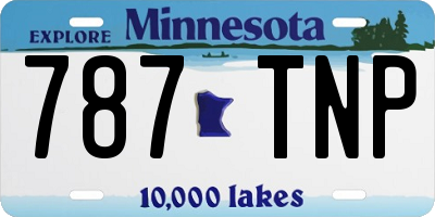 MN license plate 787TNP