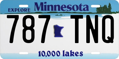 MN license plate 787TNQ