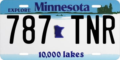 MN license plate 787TNR