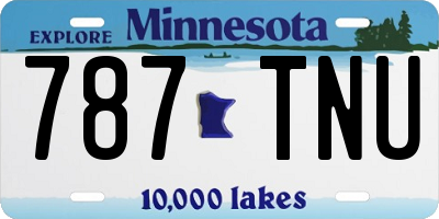 MN license plate 787TNU