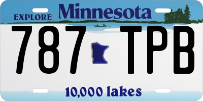 MN license plate 787TPB