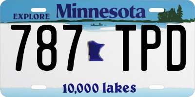MN license plate 787TPD