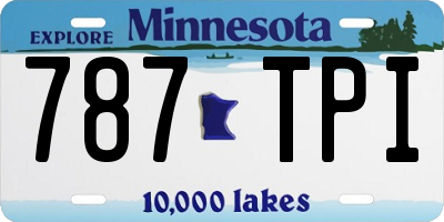 MN license plate 787TPI