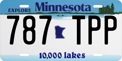 MN license plate 787TPP