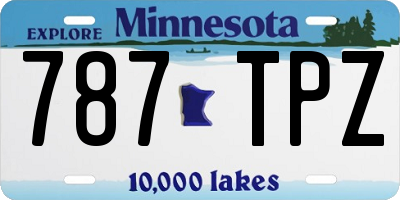 MN license plate 787TPZ