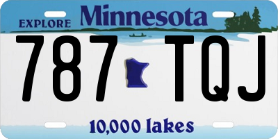MN license plate 787TQJ