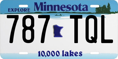 MN license plate 787TQL