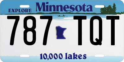 MN license plate 787TQT
