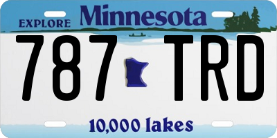 MN license plate 787TRD