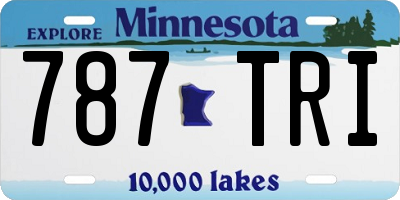 MN license plate 787TRI