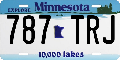 MN license plate 787TRJ