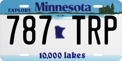 MN license plate 787TRP